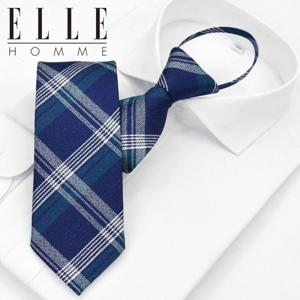 [엘르옴므][ELLE HOMME] 엘르옴므 실크 지퍼/자동 넥타이-니스