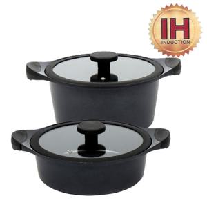 드림셰프 서빙(IH) 인덕션주물냄비 2종(C)SET(24+24전)