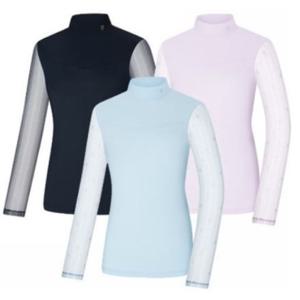 [백화점][콜핑]LD08 여성 여름 아이스본 소매망사 긴팔 냉감등산티 KVT4363W