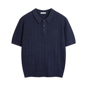 [해리슨][해리슨][패플 단독특가] 케이블 카라넥 반팔니트 WBTM5