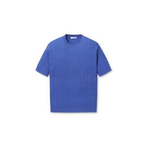 [백화점][폴햄]남성 원더쿨 케이블 반팔 니트(PHF2ER1430)