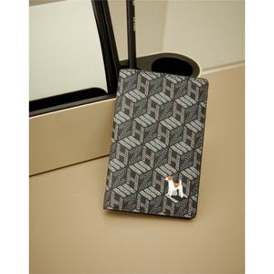 헤지스 액세서리 남성 25SS 스테디셀러 블랙 이니셜로고 가죽 카드지갑 WUHO5E902BK