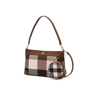 닥스 액세서리 여성 25SS 스테디셀러 브라운 체크 가죽 숄더백 WCBA5E831W2