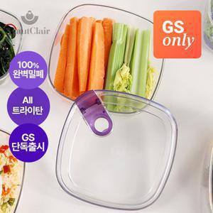 [오클레[GS단독런칭] 클레어락 트라이탄 밀폐용기 반찬팩 중 1종 3P (950ml 3P)