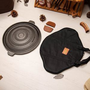 BUCK703 CN 무쇠 솥뚜껑 5.5T 불판 400mm+가방+손잡이