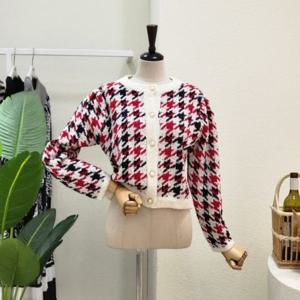 포커스 FW3J7KC02497 하운드 배색 라운드 가디건