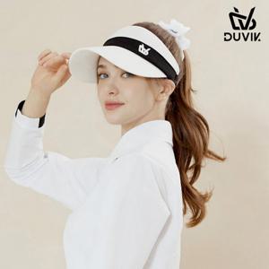 듀빅 여성 스포티 배색포인트 썬바이저 DE2WAP723WH