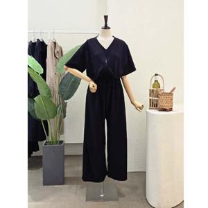 24FM4D9PT5840_지퍼 클로징 스트링 점프슈트