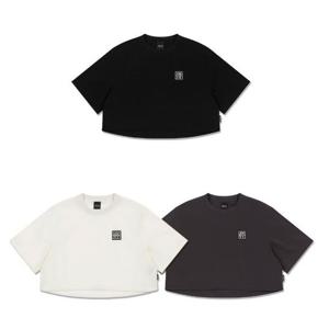 [오프로드]여성 베이직 나일론 크롭 반팔 티셔츠_5K45317