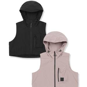 [오프로드]오버핏 크롭 포켓 후드 베스트_5KD1411