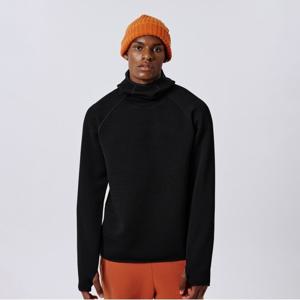 [스파이더] 남성 퍼포먼스 와플 후드 티셔츠 SPJWCNHD201MBLK