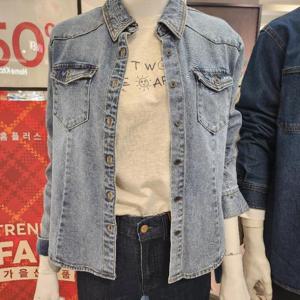 뱅뱅 HC15 뱅뱅 가을 여성  데님 남방 NSKD61