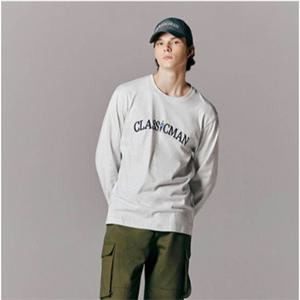 [지오다노]남성 클래식맨 레터링 프린트 맨투맨 티셔츠  093912