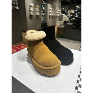 RETRO MAREN 여성 양털부츠 겨울 키높이 방한화 털신발 털부츠 2종택1 K3119QD-W