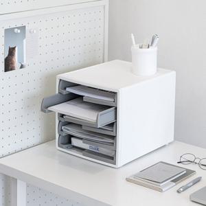 모던 5단 오픈서류함 그레이서류 정리함 문서보관함 파일꽂이 오픈형서류함 서류함