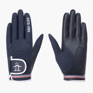 [먼싱웨어][37%OFF]여성 컬러 포인트 반양피 장갑 (양손) 다크네이비(MQ122LGL12)