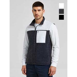 [클라우스][클라우스] 집업 보아털 플리스 남성 골프조끼 KL1259