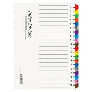 문화 바인더인덱스(A194-7 A4 20분류 아트지)