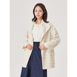 [조이너스]화사 트위드 윙카라 하프 코트_JACS1-WCH100