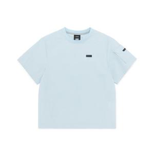 [내셔널지오그래픽키즈]K252UTS830 어드벤처 아델리 경량 우븐 반팔티 ICEGREY