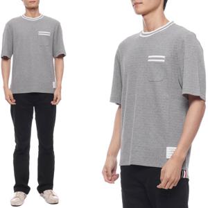 [톰브라운] 24FW 남성 포인텔 코튼 반팔티셔츠 (MJS259A J0153 055 24F)