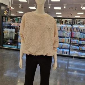 Destijl HC34 봄.가을엠버 가슴포켓오버핏 여성 라운드티셔츠 D2513ts07