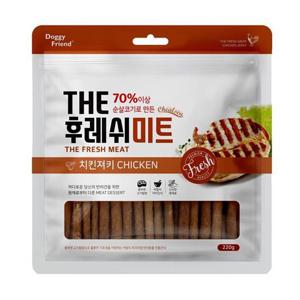 THE 후레쉬미트 치킨 져키 220g X5개 강아지 간식 애견용간식