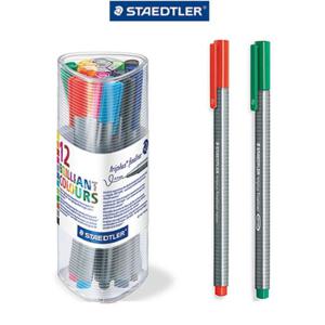 스테들러 화인라이너12색 334-PR12 49744 칼라펜 사인펜 칼라사인펜 컬러싸인펜 싸인펜 펜세트 스태들러사