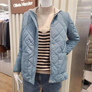 올리비아하슬러 HC04 니트후드  탈,부착 패딩 OHESPD102