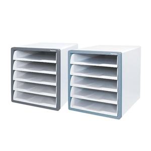 카파)오픈형서류함(5단 진회색) 서류함 화일박스 서류정리함 케이스 문구정리함 다용도정리함 수납함 사무