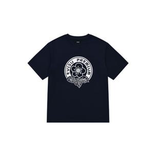 [에비수]라운드 플라워 반팔 티셔츠_EX2UTS915_NA