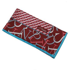 [에스티듀퐁(셔츠)]실크 사각 미니 넥카프 스카프코디 TE5SM63KS301TWN