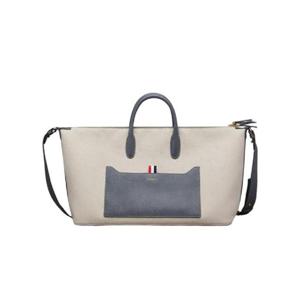 톰브라운 코튼 캔버스 미디움 더플백 내츄럴 UAG163A-F0492-255