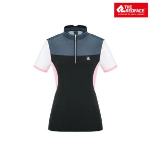 [레드페이스] 여성 헥사 라인 하프 우먼 짚 티셔츠 REWFTSM19061