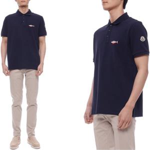 [몽클레어] 25SS 남성 상어 패치 폴로 반팔티셔츠 (8A00012 89A16 7A9 25S)