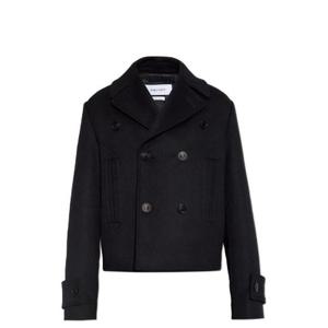 알렉산더 맥퀸 더블브레스트 펠트 피코트 801635QVAAD 1000 TP934825291