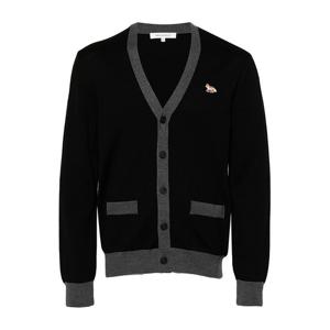 메종키츠네 베이비 폭스 패치 가디건 블랙 MM00505KT1036 P199