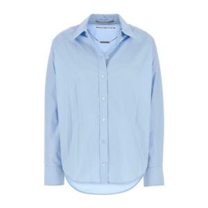 알렉산더왕 라이트 블루 포플린 오버사이즈 셔츠 1WC3251133 45