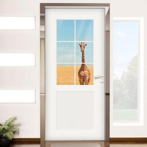 아트박스/꾸밈 ch813-창문그림(문밖기린)_현관문시트지