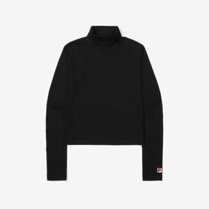 [휠라]면혼방스트레치 모크넥 긴팔티 (FS2RLF3S01F_BLK)