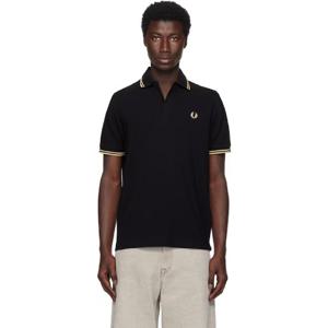 26 SS 프레드페리 남성 블랙 더 프레드 페리 폴로 셔츠 252719M212007