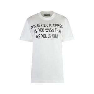 모스키노 반팔 티셔츠 07110541 1001 White