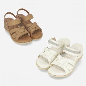 엘칸토 세이브존05 여성 양가죽 투웨이 컴포트 웨지 샌들 6cm LCWW46U526