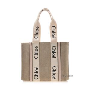 [끌로에] SS25 여성 리넨 우디 토트백 CHC22AS383I26 6J5