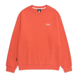 내셔널지오그래픽 N254USW902 트레져 컨셉 아이템 그래픽 기모 맨투맨 L/ORANGE
