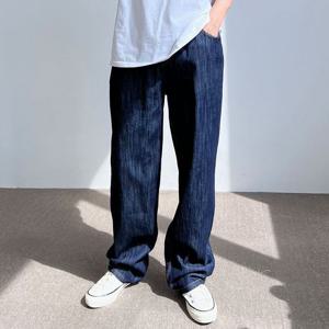 카르 린넨 청 남자 와이드 바지 OD-230522M 남녀공용청바지