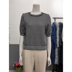 아날도바시니 세이브존02 투톤체크니트티 AY09KP02S