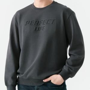 잠뱅이 HC09 남성 특양면 엠보 세미오버핏  스웻 티셔츠 AP3WMT505 CH