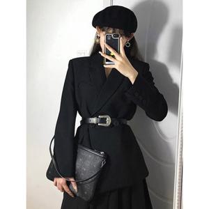 [예쎄][예쎄] 벨트SET 스탠다드 블랙 스판 자켓(S4FJK406A)