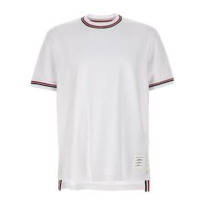 톰브라운 반팔 티셔츠 MJS231AJ0055 100 White